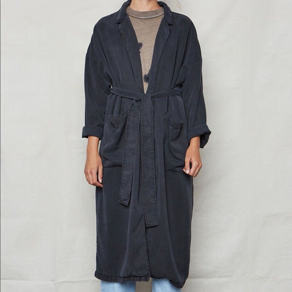 Back Beat Co Ochre Tencel Robe